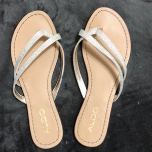 Aldo bejeweled sandals Size 7